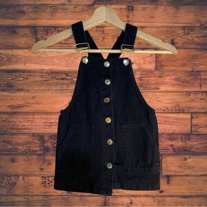 5 for $25🔥Chillipop Black Velvet Overall Skirt Girls 4T